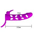 Насадка на член - Pretty Love Vibrating Penis Sleeve With Ball Strap 6" Purple