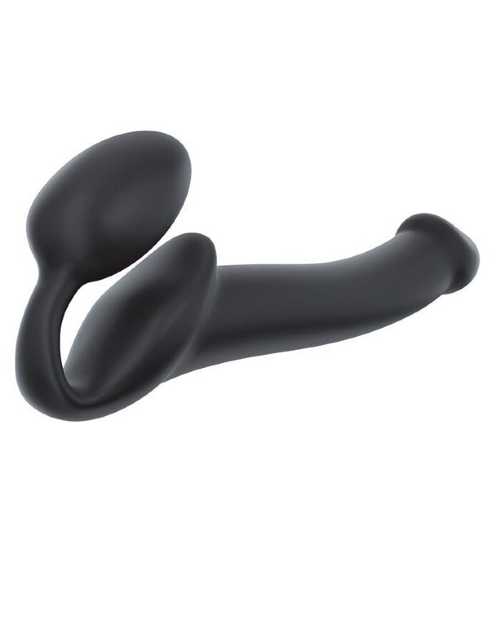 Безремінний страпон Strap-On-Me Black M, повністю регульований, діаметр 3,3 см