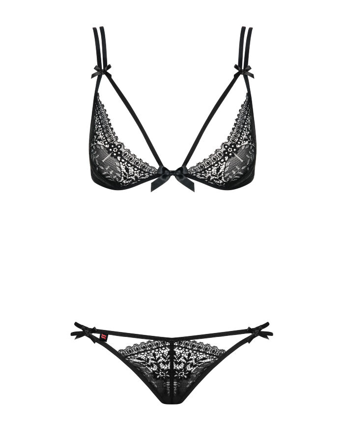 Комплект білизни - Obsessive Intensa Set Black - L/XL