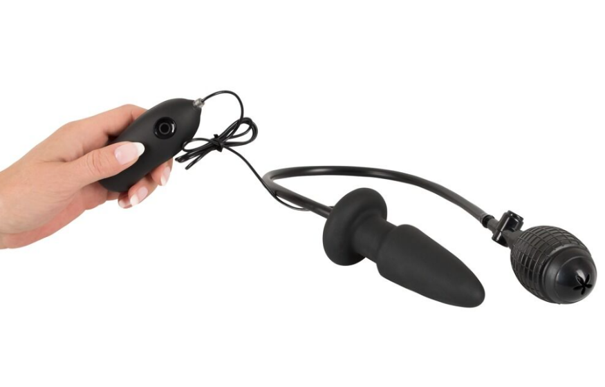 Анальная вибропробка надувная Inflatable Vibrating Butt Plug