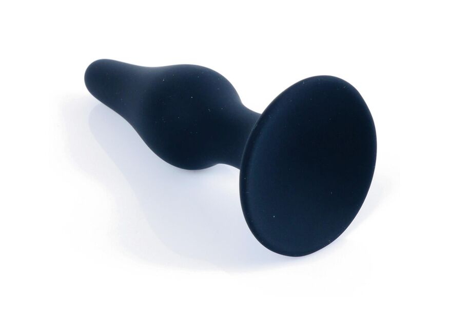 Універсальна анальна втулка середнього розміру Silicone Black Plug M