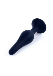 Універсальна анальна втулка середнього розміру Silicone Black Plug M