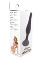 Універсальна анальна втулка середнього розміру Silicone Black Plug M