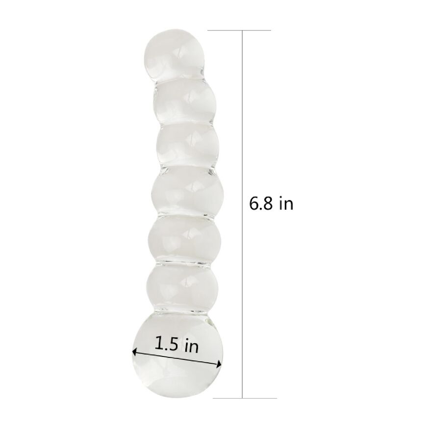 Фаллоимитатор стеклянный 6,8" Glass Romancе
