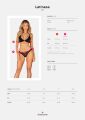 Комплект Obsessive Latinesa 2-pcs set M/L, бюстгальтер та трусики