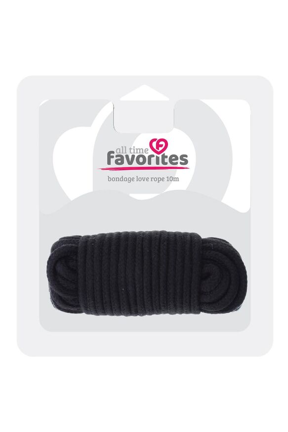 Веревка для бондажа BONDX LOVE ROPE - 10M, BLACK