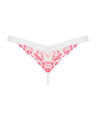 Трусики стринги кружевные Obsessive Bloomys thong S/M