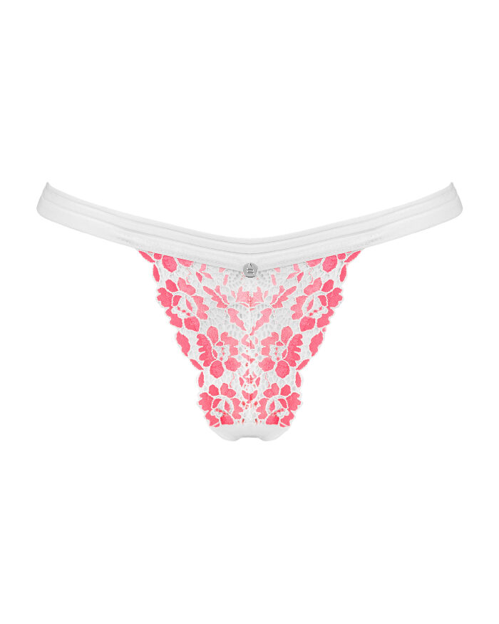 Трусики стринги кружевные Obsessive Bloomys thong S/M
