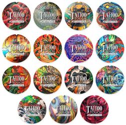 Презерватив ONE Tattoo Touch Red, 1 шт, красный, с рельефом в виде татуировки