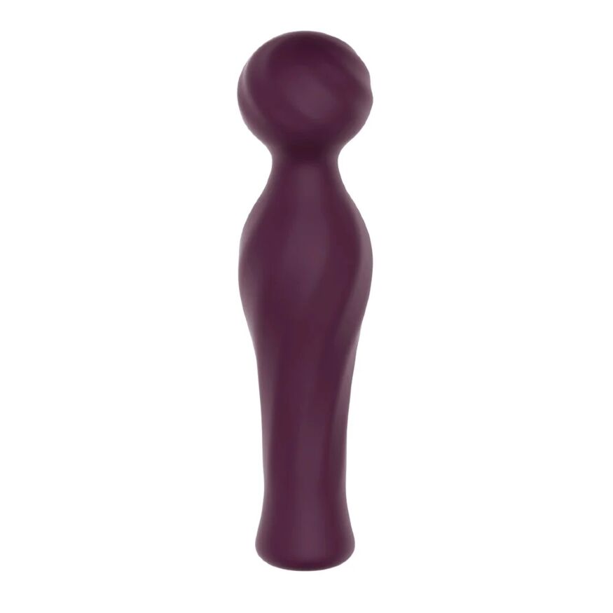 Вибратор-микрофон Dream Toys Essentials Magic Wand со стразом, бордовый, 16,5 см