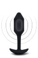 Анальная пробка с вибрацией Snug Plug 2 B-Vibe, силиконовая, черная