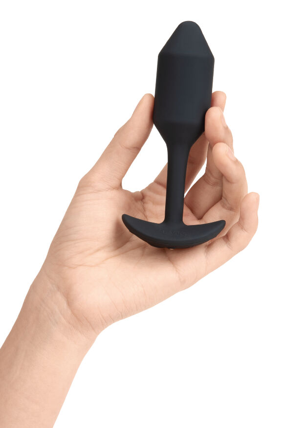 Анальная пробка с вибрацией Snug Plug 2 B-Vibe, силиконовая, черная