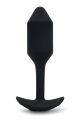 Анальная пробка с вибрацией Snug Plug 2 B-Vibe, силиконовая, черная