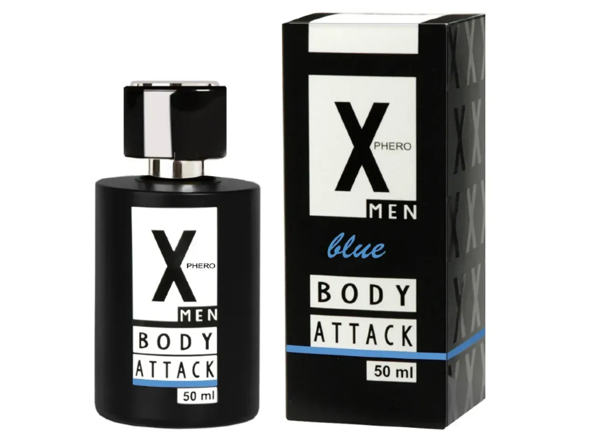 Духи с феромонами для мужчин X phero Men Blue Body Attack, 50 ml
