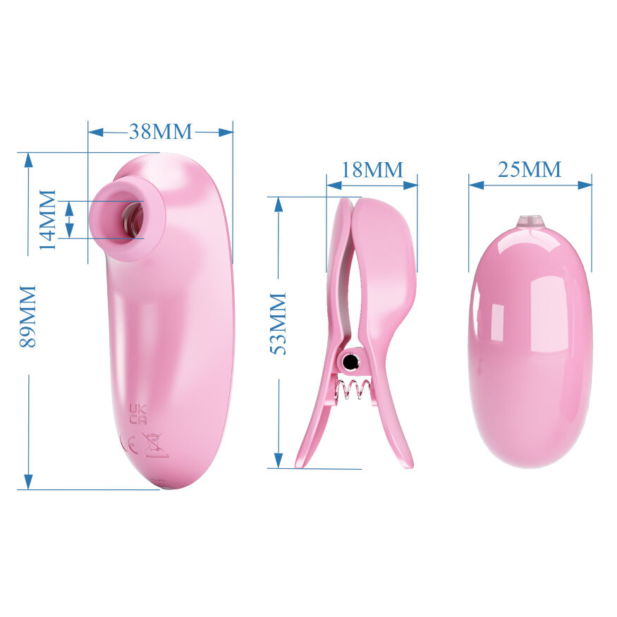 Секс набір - Pretty Love Imonie 3 in 1 Nipple Clamp &amp; Bullet Vibrator Set