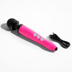 Вибромассажер DOXY Die Cast 3R Hot Pink, очень мощный, перезаряжаемый, металлический корпус