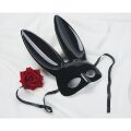 Маска кролика Roomfun на зав'язках, чорна