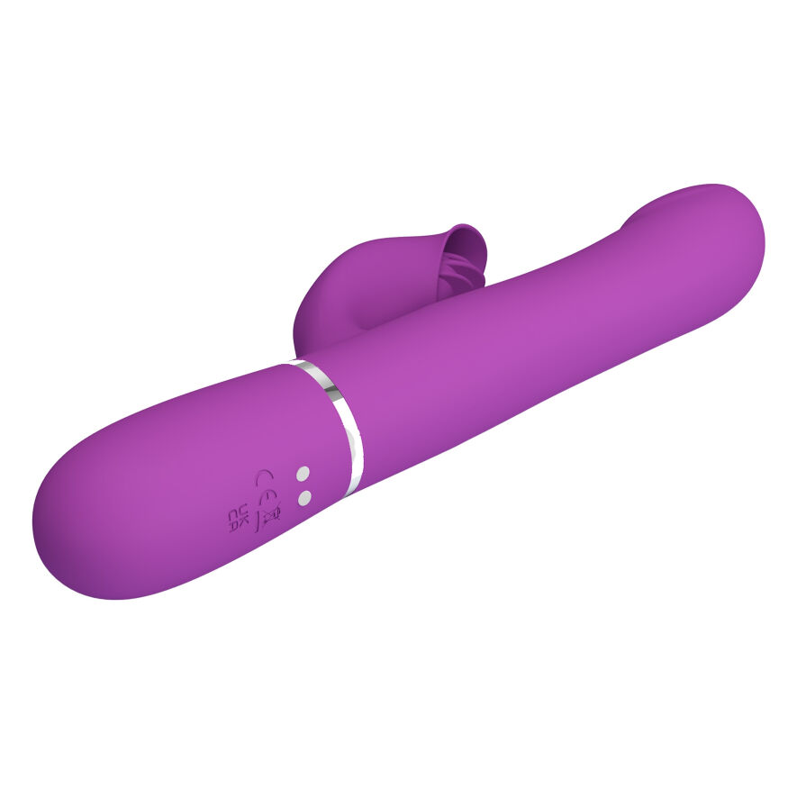 Вибромассажер с поступательным движением серии Pretty Love - Falin Twinkled Tenderness Violet, 7 vibration functions 4 rolling functions, BW-500012-3