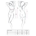 Сорочка беби-долл BERYL CHEMISE L/XL - Passion, трусики, полупрозрачная, лента под грудь