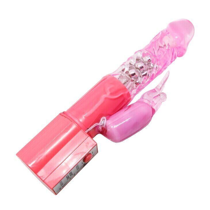 Вибратор с стимулятором клитора "Cute baby vibrator" BW-004102 PINK