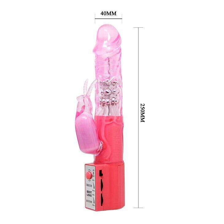 Вибратор с стимулятором клитора "Cute baby vibrator" BW-004102 PINK