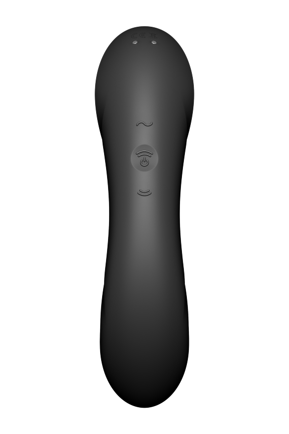 Двойной вибратор с вакуумной стимуляцией SATISFYER CURVY TRINITY 4 BLACK
