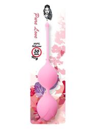 Вагінальні кульки - Silicone Kegel Balls Pink, 36 мм, 90 г