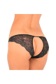 Трусики с доступом PURE NV CROTCHLESS PANTY BLACK, S/M