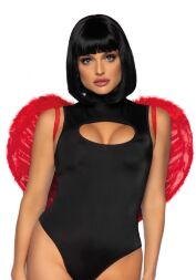 Крылья дьявола с перьями марабу красного цвета Leg Avenue Marabou Feather Devil Wings