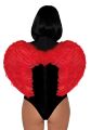 Крылья дьявола с перьями марабу красного цвета Leg Avenue Marabou Feather Devil Wings