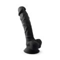 Фалоімітатор SilexD Vetus Black (MODEL 1 size 8in), двошаровий, силікон + Silexpan, діаметр 4,2см