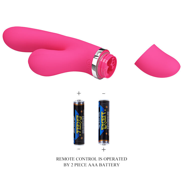 Розкішний багатофункціональний вібратор комплексної дії Pretty Love Willow Vibrator Pink
