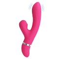 Розкішний багатофункціональний вібратор комплексної дії Pretty Love Willow Vibrator Pink