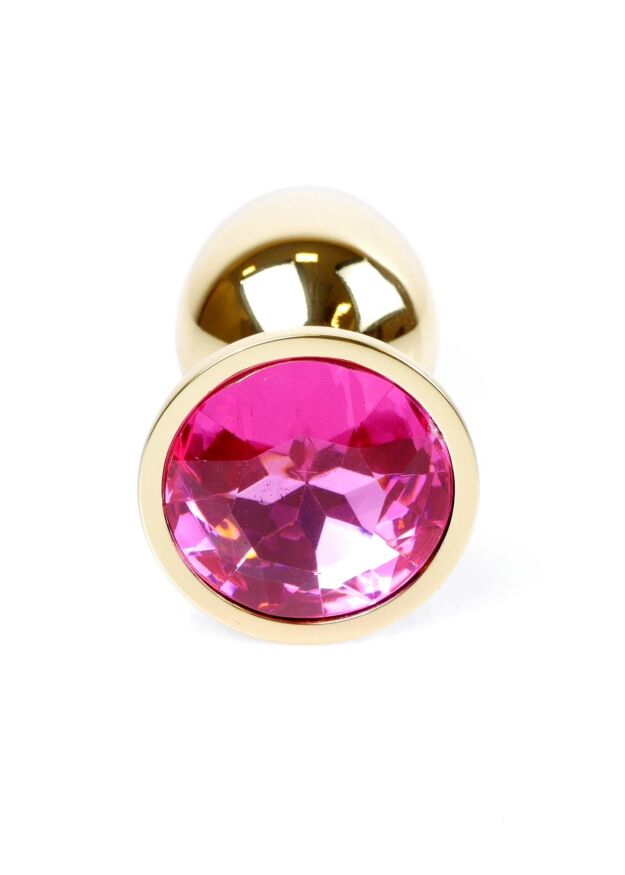 Анальна пробка - Jewellery Gold Plug Pink