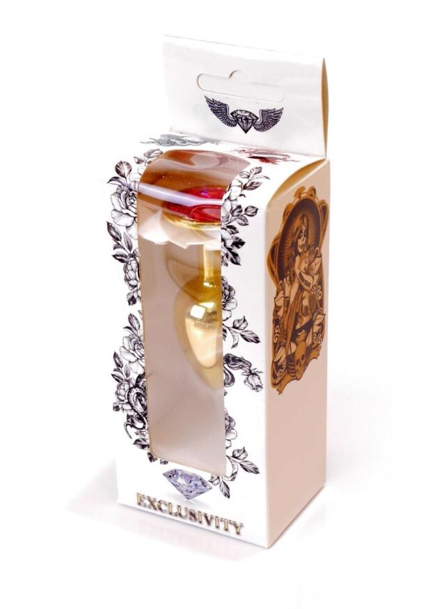 Анальна пробка - Jewellery Gold Plug Pink