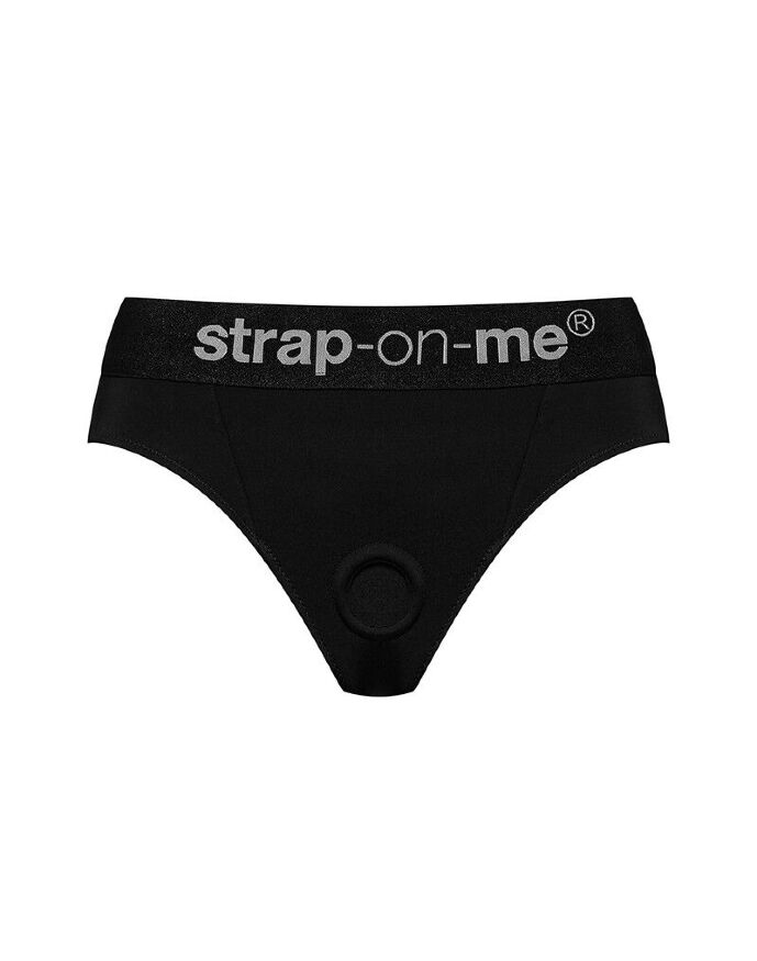 Трусы-стринги для страпона Strap-On-Me HEROINE HARNESS - M (сильно мятая упаковка)