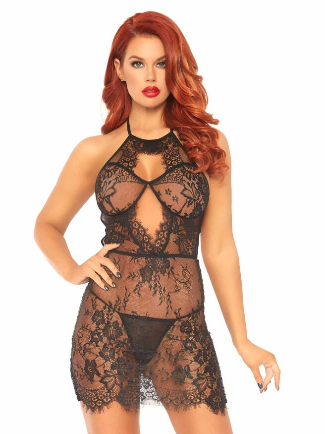 Комплект нижнего белья Leg Avenue Lace Black