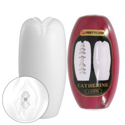 Мастурбатор вагина яйце PRETTY LOVE CATHERINE Caspar білий, 7.4 х 3.5 см