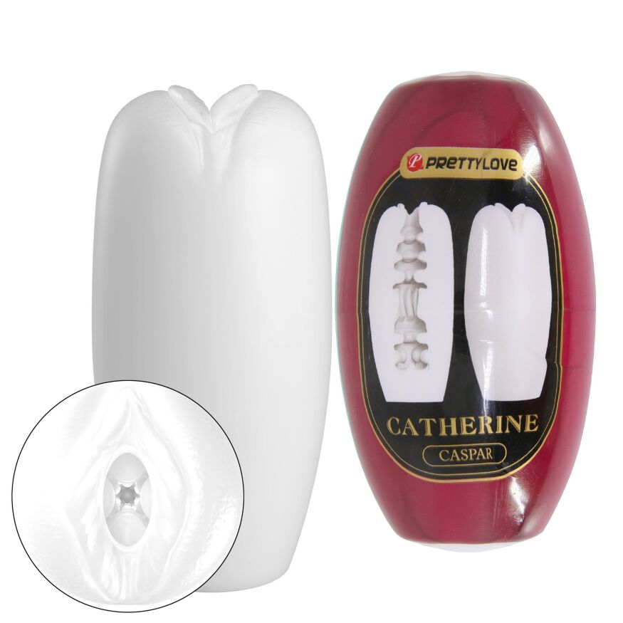 Мастурбатор вагина яйцо PRETTY LOVE CATHERINE Caspar белый, 7.4 х 3.5 см