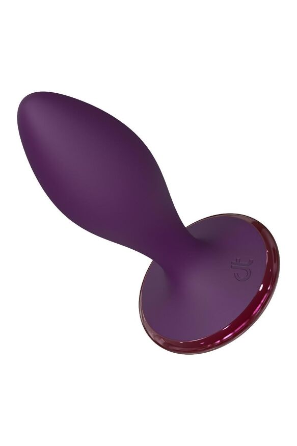 Анальний вібратор Dreamtoys Glam з пультом, фіолетовий, 12.8 см