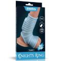 Відкрита вібронасадка на пеніс - Vibrating Wave Knights Ring With Scrotum Sleeve Blue