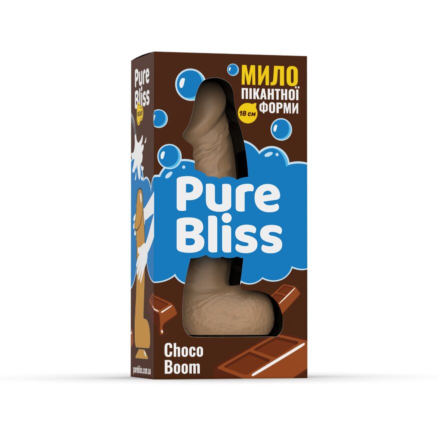 Мыло член Pure Bliss Choco Boom Brown, 18 см