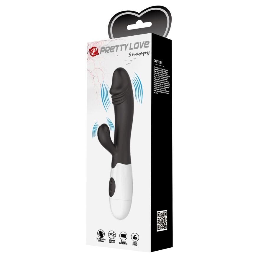 Вибратор серии Pretty Love - SNAPPY black, BI-014173-A3
