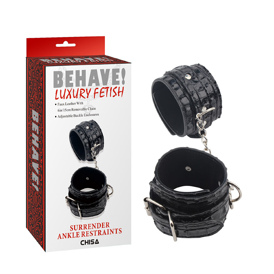 CH98772 Поножи Chisa BEHAVE LUXURY FETISH Surrender ankle restraints