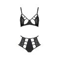 TASMINA SET - Комплект белья с уникальным узором, L/XL (черный)- Passion