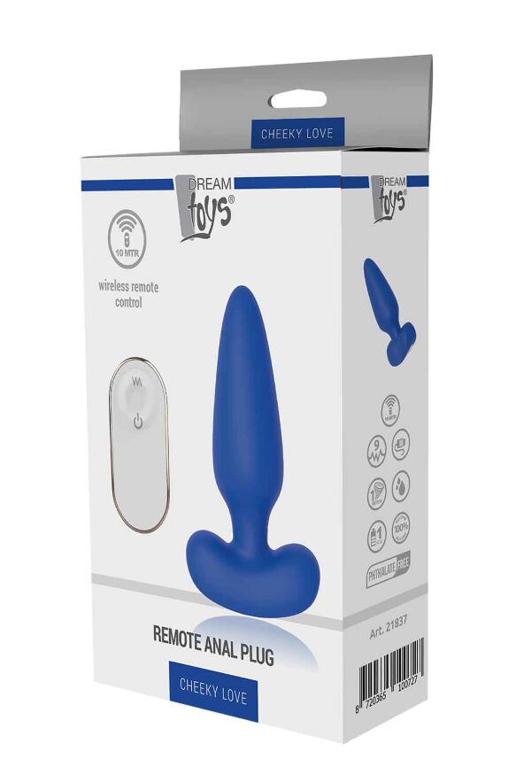DT21837 Анальная пробка с дистанционным управлением Dream Toys CHEEKY LOVE REMOTE ANAL PLUG