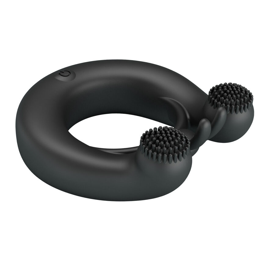 Эрекционное вибро кольцо Pretty Love - DAHLIA Vibrant Penis Ring BLACK, BI-210324
