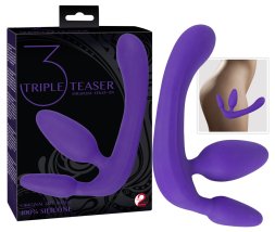 Жіночий страпон потрійної дії - Triple Teaser Strapless Strap-On