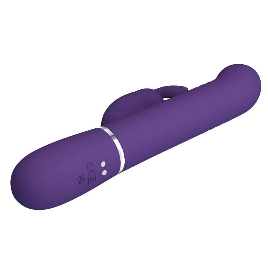 Вібромасажер із поступальним рухом серії Pretty Love - Coale Dark Purple