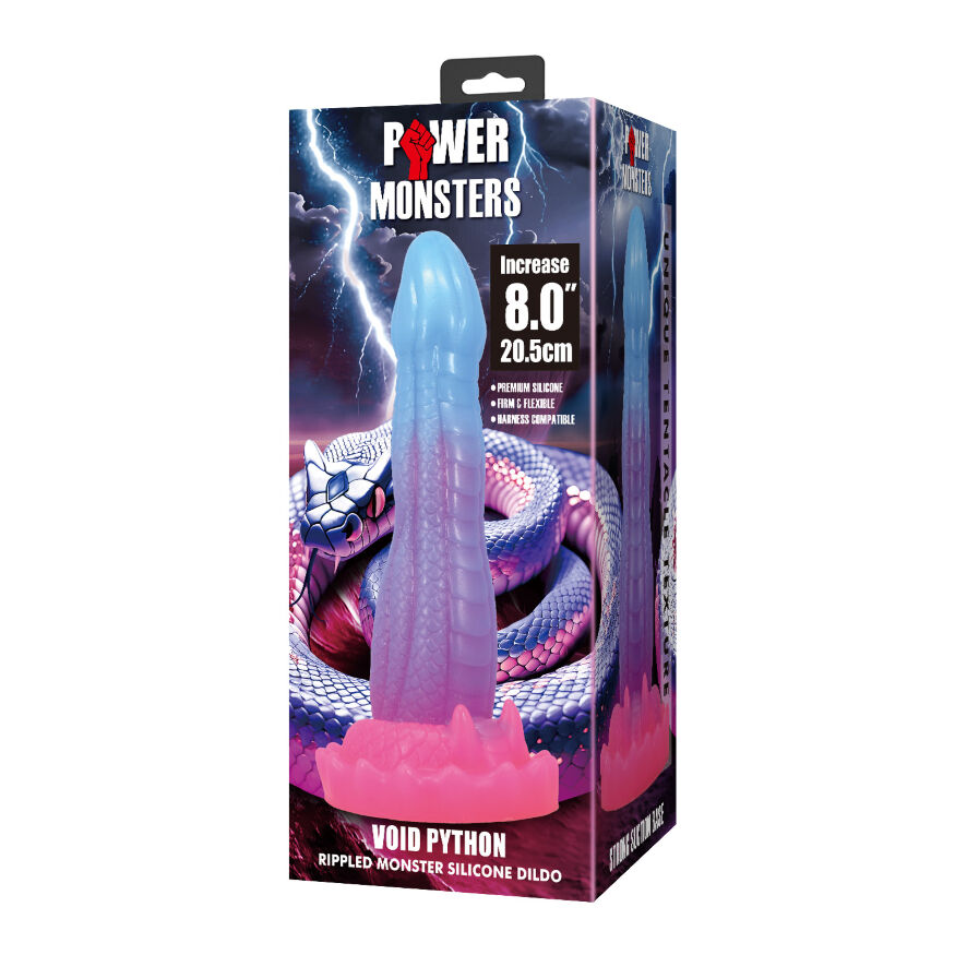Фэнтезийный фаллоимитатор - Power Monsters Void Python, 20.5 см
